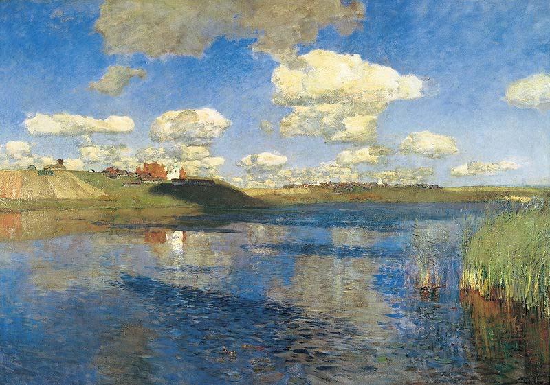 Isaac Levitan Lake. Russia oil painting image